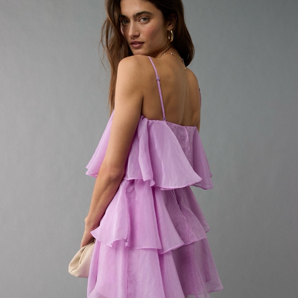 NWT American Eagle Outfitters Pink and Purple Strapless Sundress - Picture 2 of 8